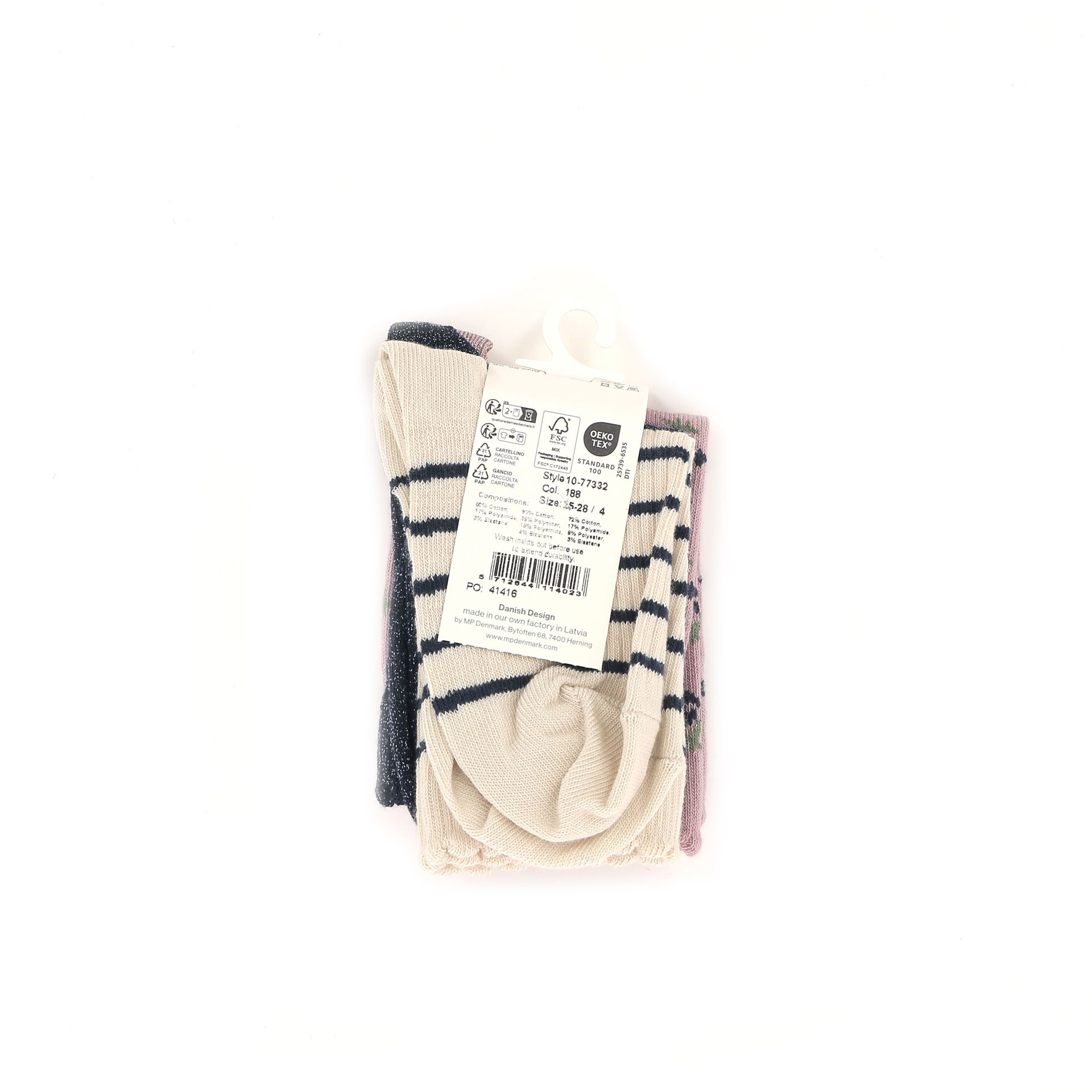 Mp Denmark Thora 3-pack Socks 256851 roze
