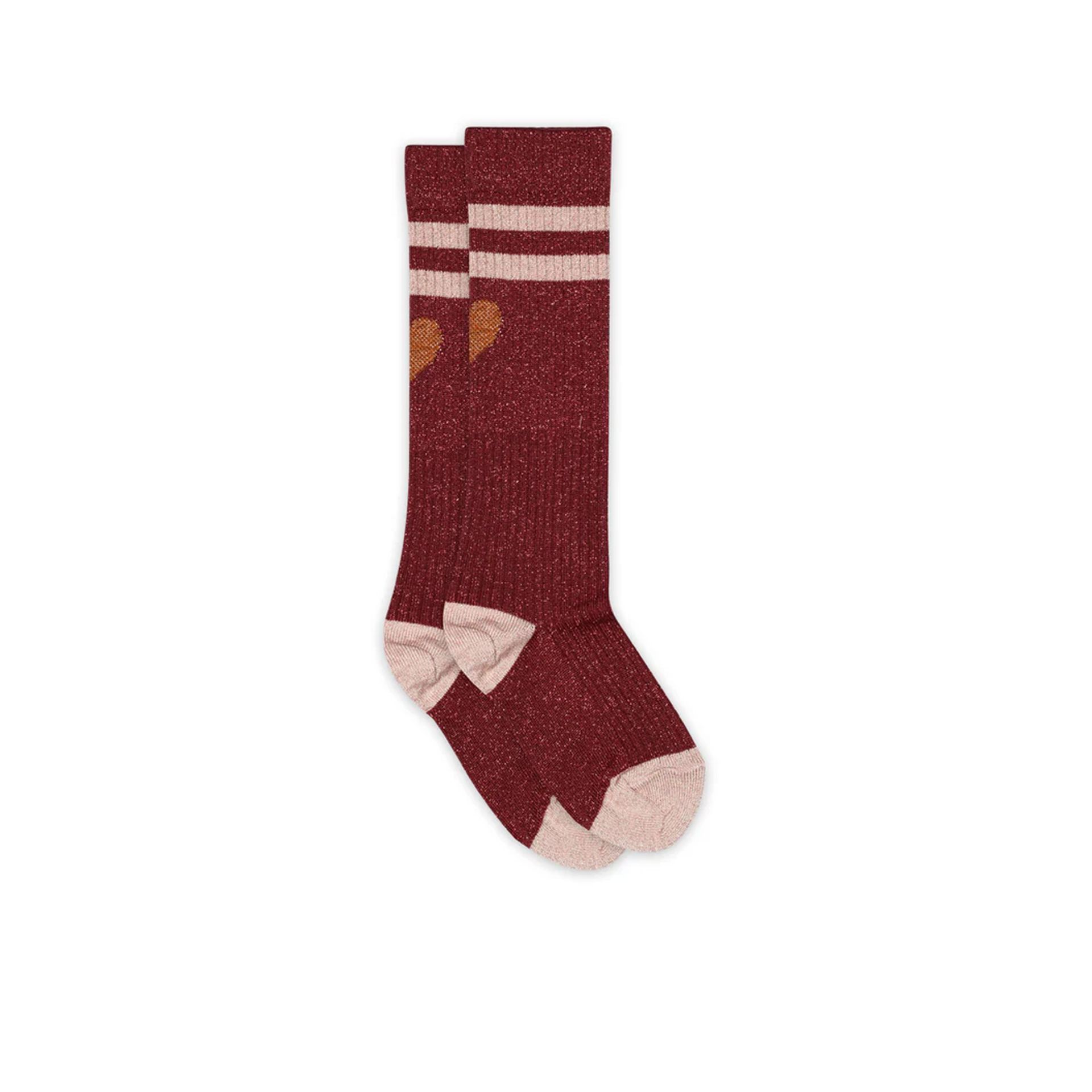 Mp Denmark Elga Knee Socks Wine Red 256855 rood