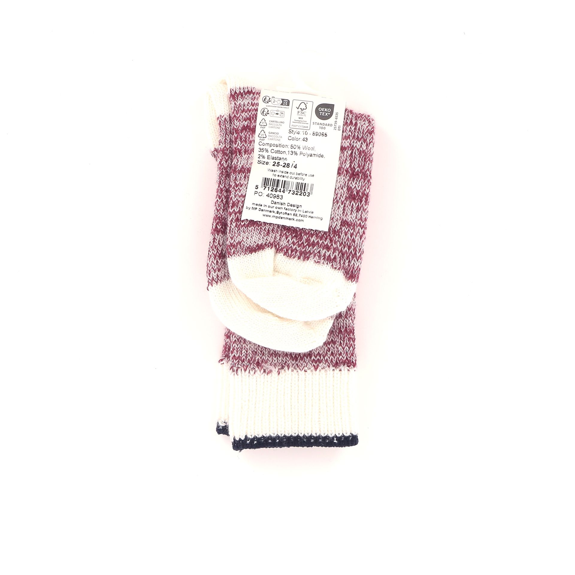 Mp Denmark Ully Long Socks 256865 rood
