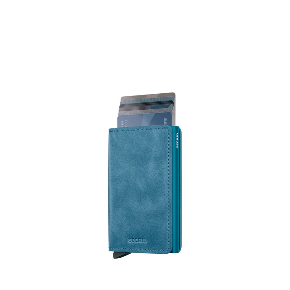 Secrid Slimwallet Vintage Teal 256963 blauw