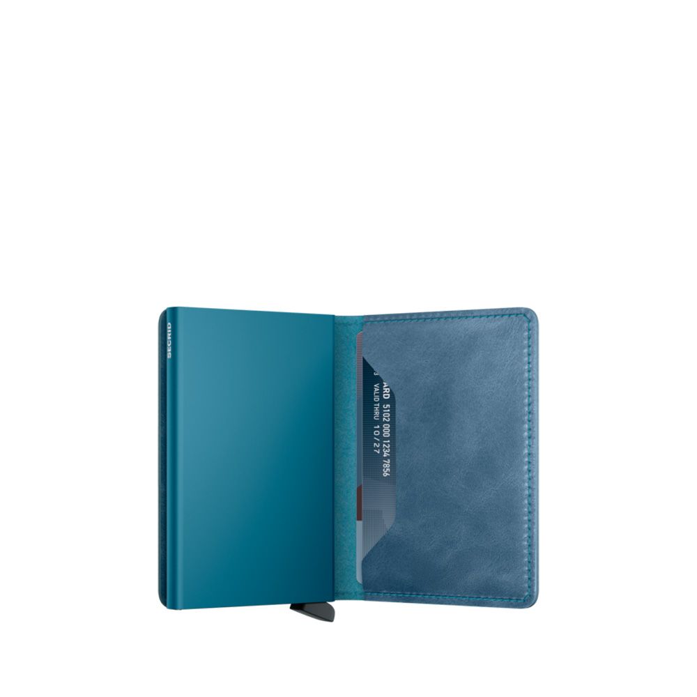 Secrid Slimwallet Vintage Teal 256963 blauw