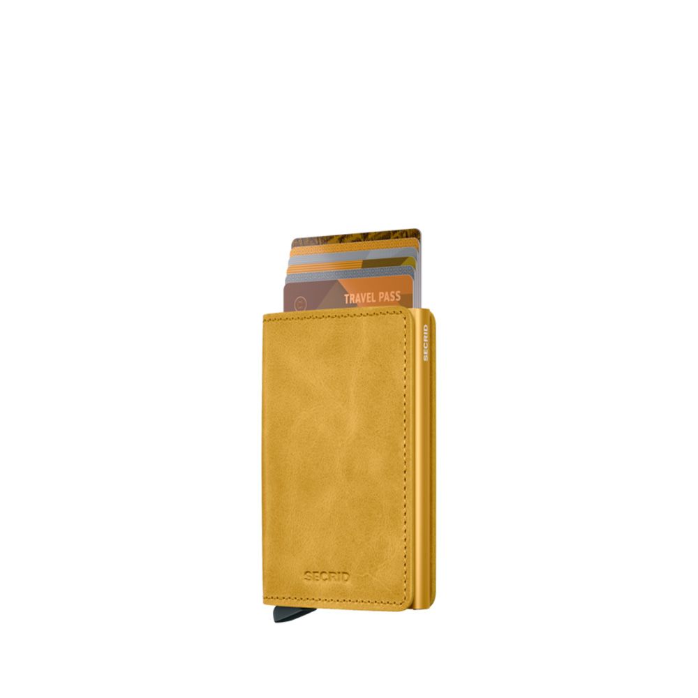 Secrid Slimwallet Vintage Yellow 256964 geel