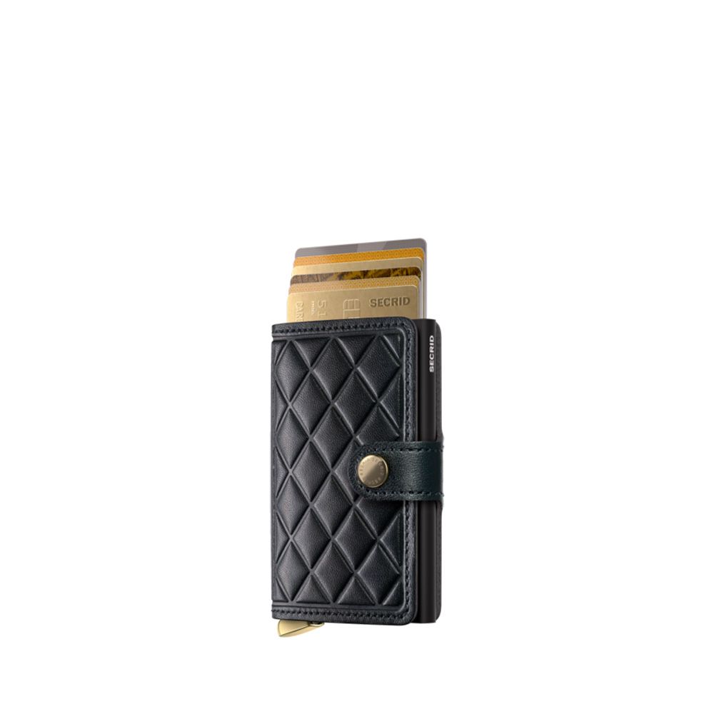 Secrid Miniwallet Emboss Diamond Black 256969 zwart