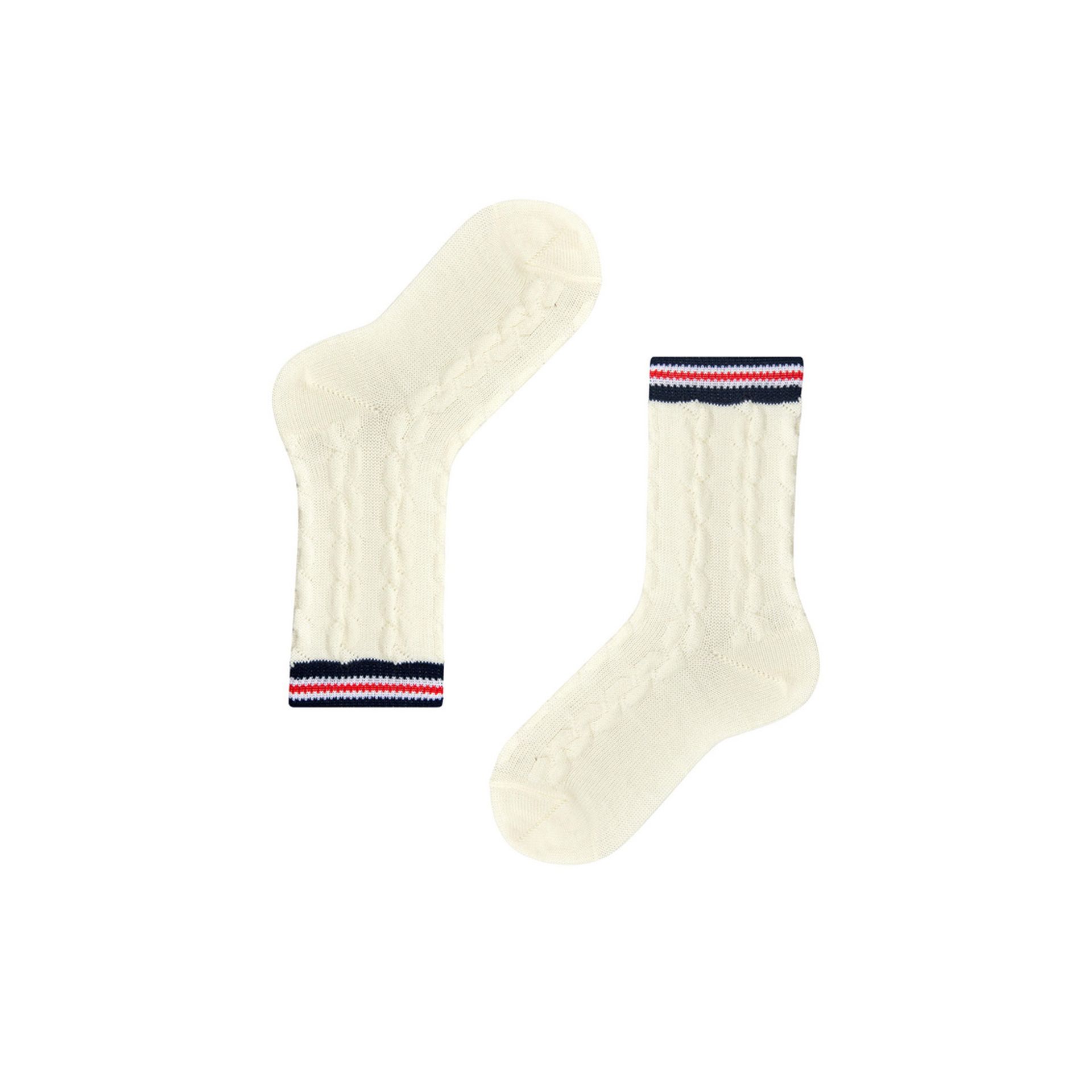 Falke Preppy Cable Off-white 257440 beige