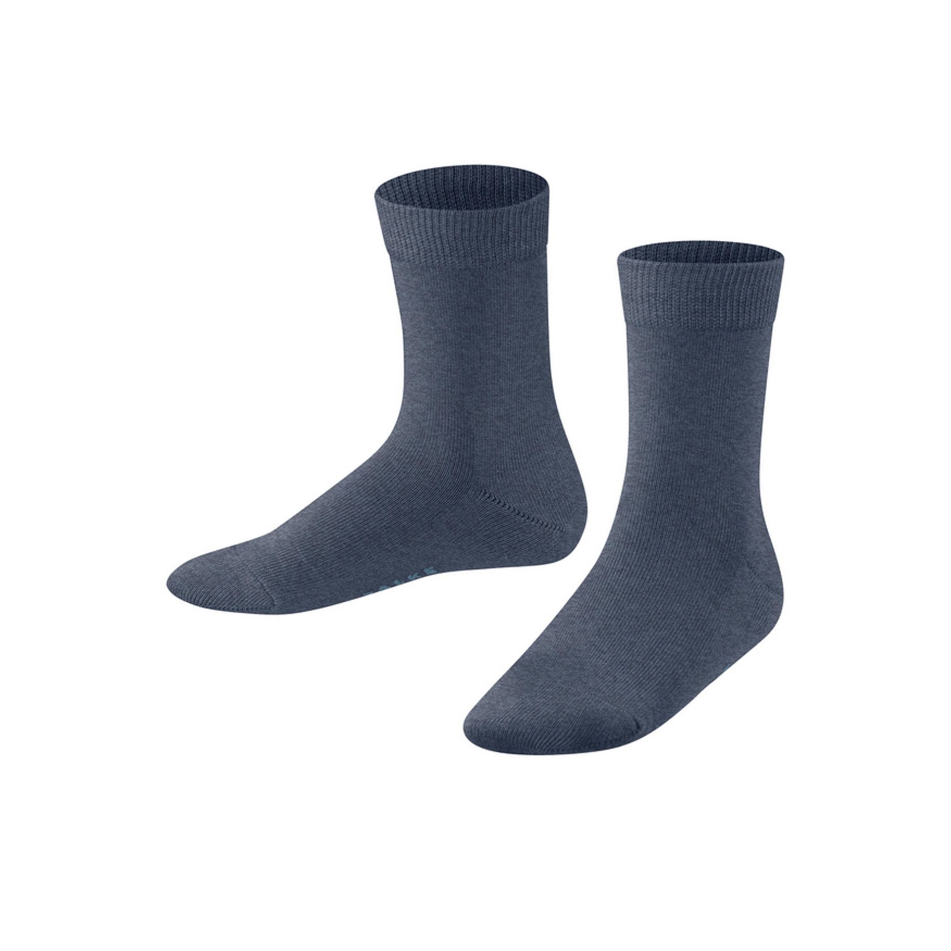 Falke Family Dark Blue Melange 257447 blauw