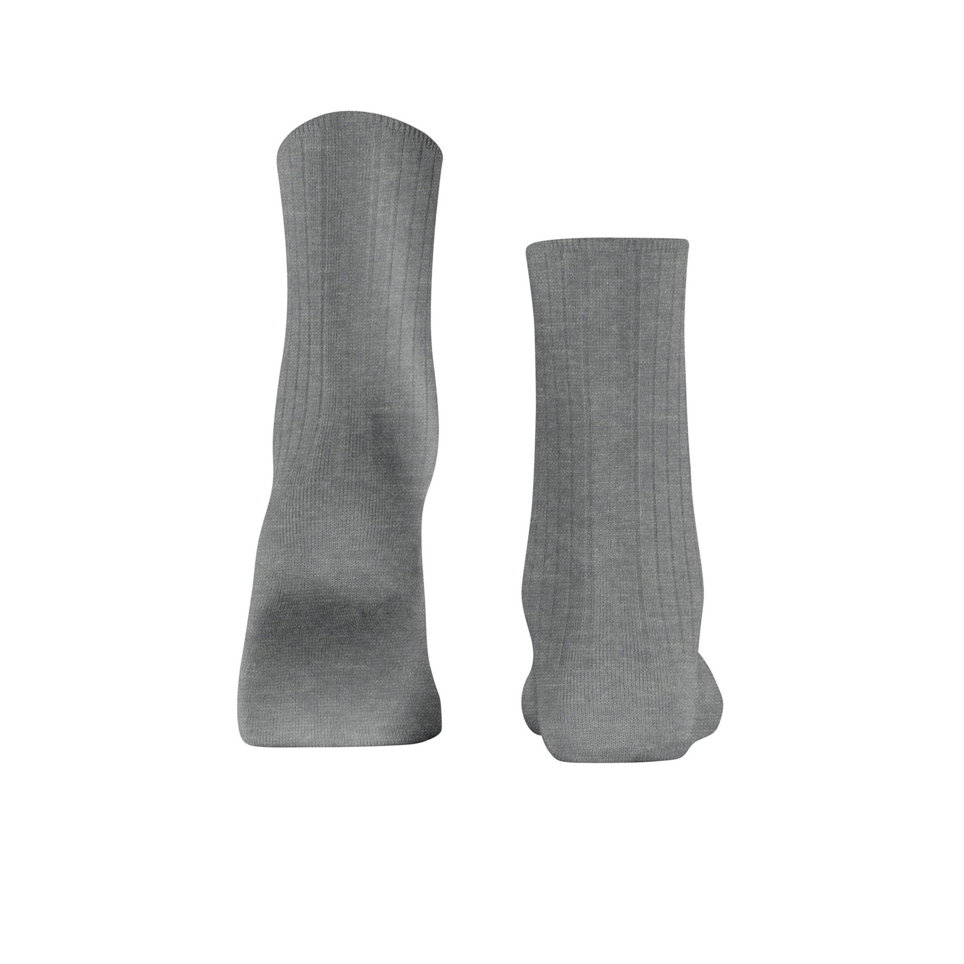 Falke Cotton Rib Light Grey Mel. 257469 grijs