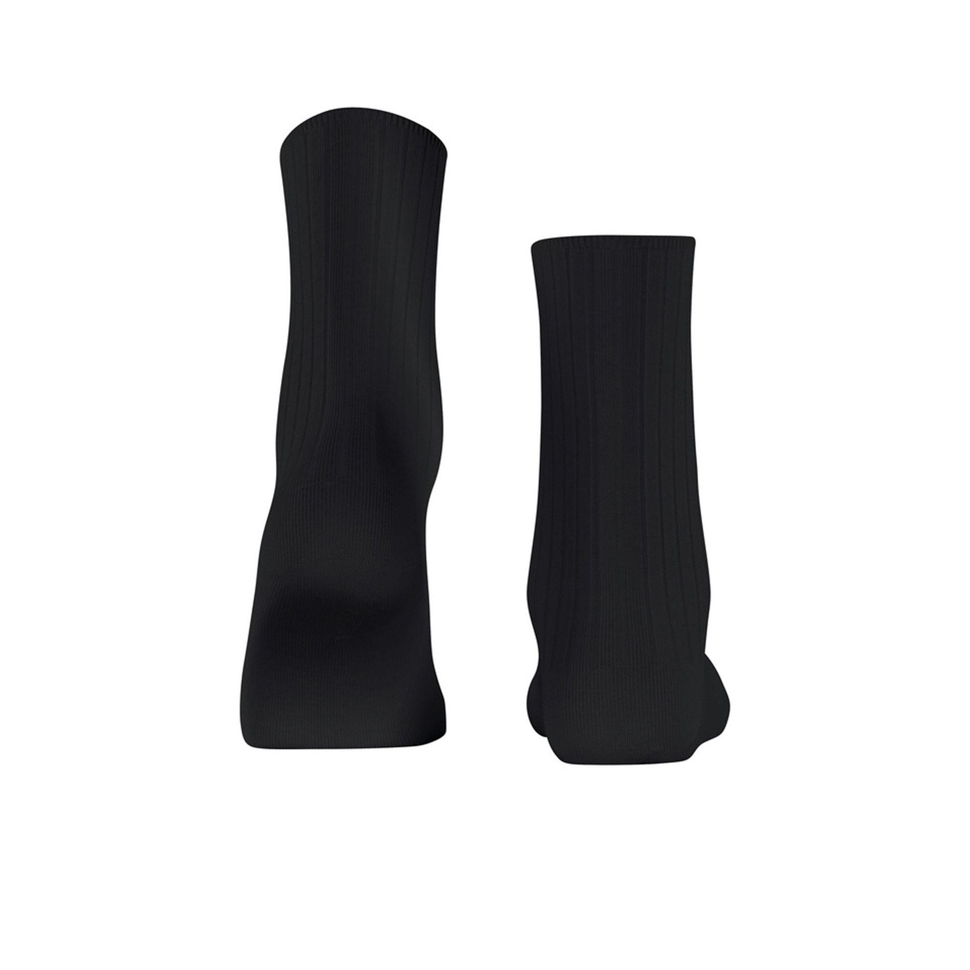 Falke Cotton Rib Black 257472 zwart