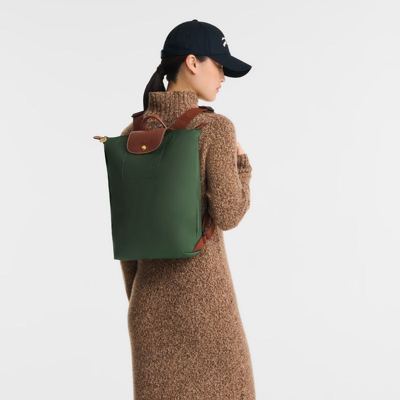 Longchamp Le Pliage Original rugzak M Vert Anglais 258110 groen