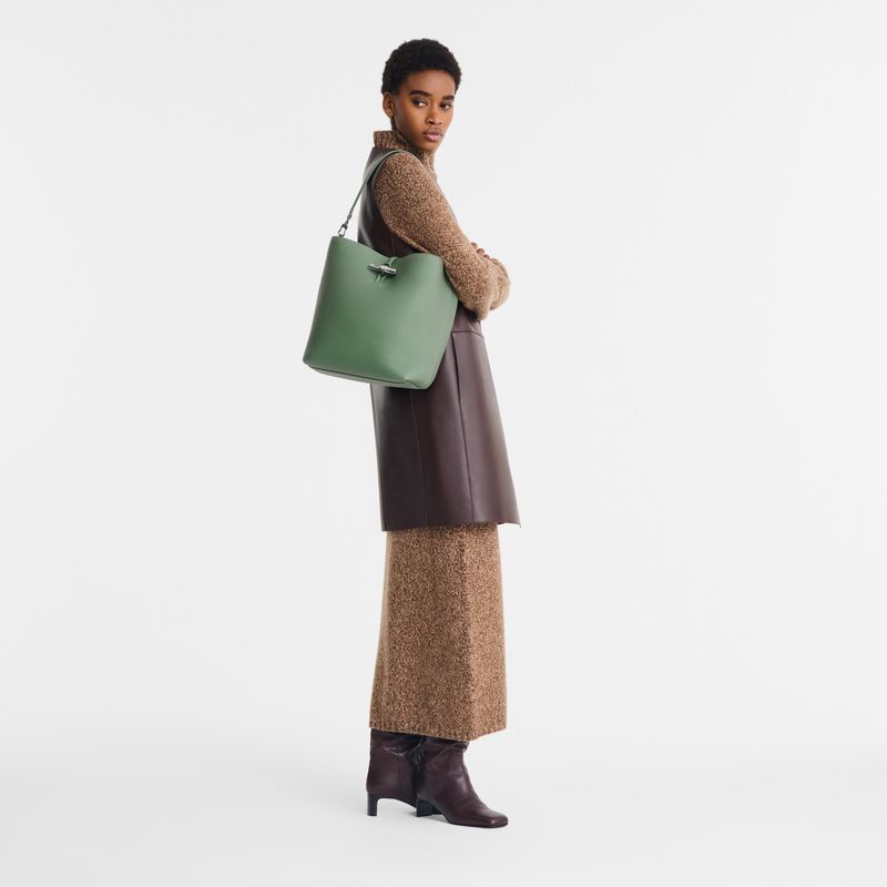 Longchamp Le Roseau M Oregano 258169 groen