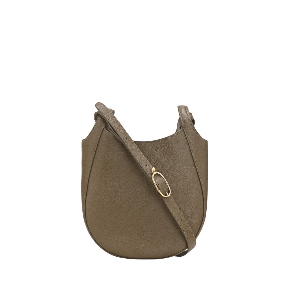 Longchamp Le Foulonné Crossbody S Capre 258179 groen
