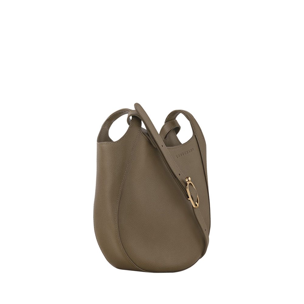 Longchamp Le Foulonné Crossbody S Capre 258179 groen