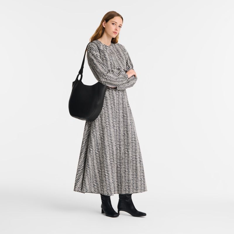 Longchamp Le Foulonné L Noir 258180 zwart