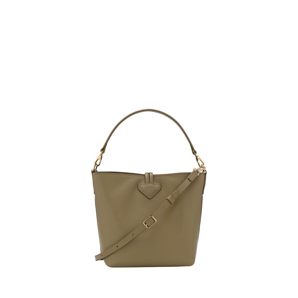Longchamp Le Roseau Bucket XS Olive 258185 groen