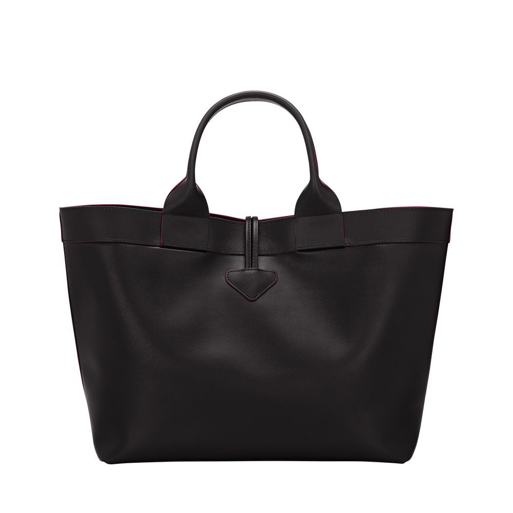 Longchamp Le Roseau Shopper L 258188 zwart