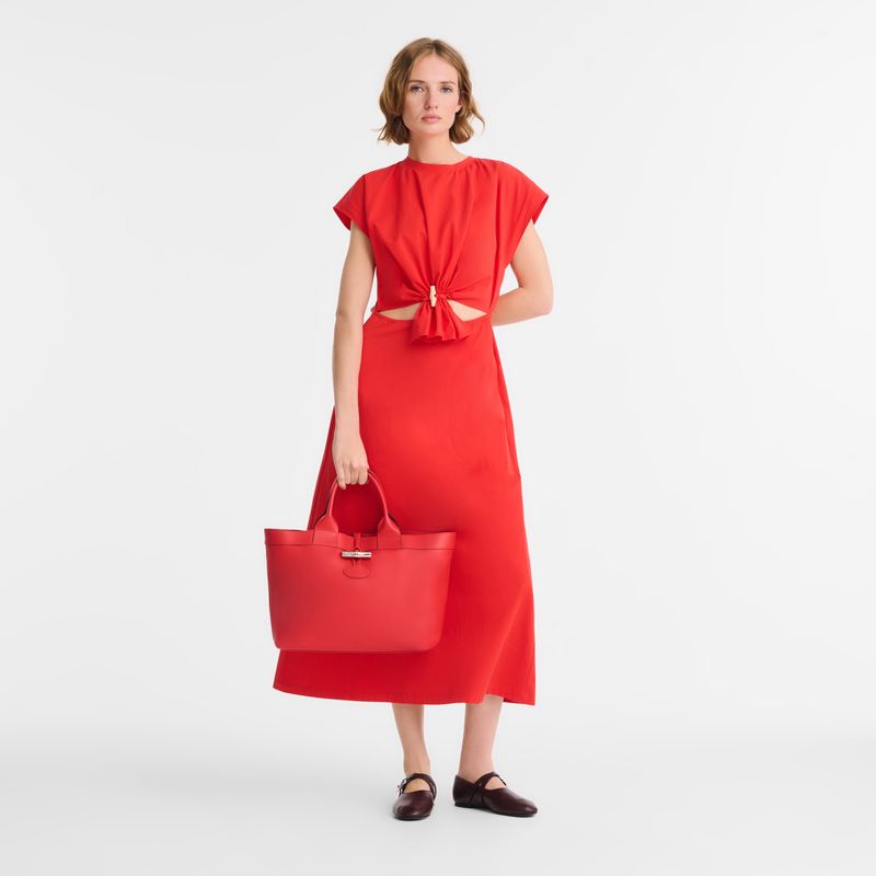 Longchamp Le Roseau Shopper L 258189 rood