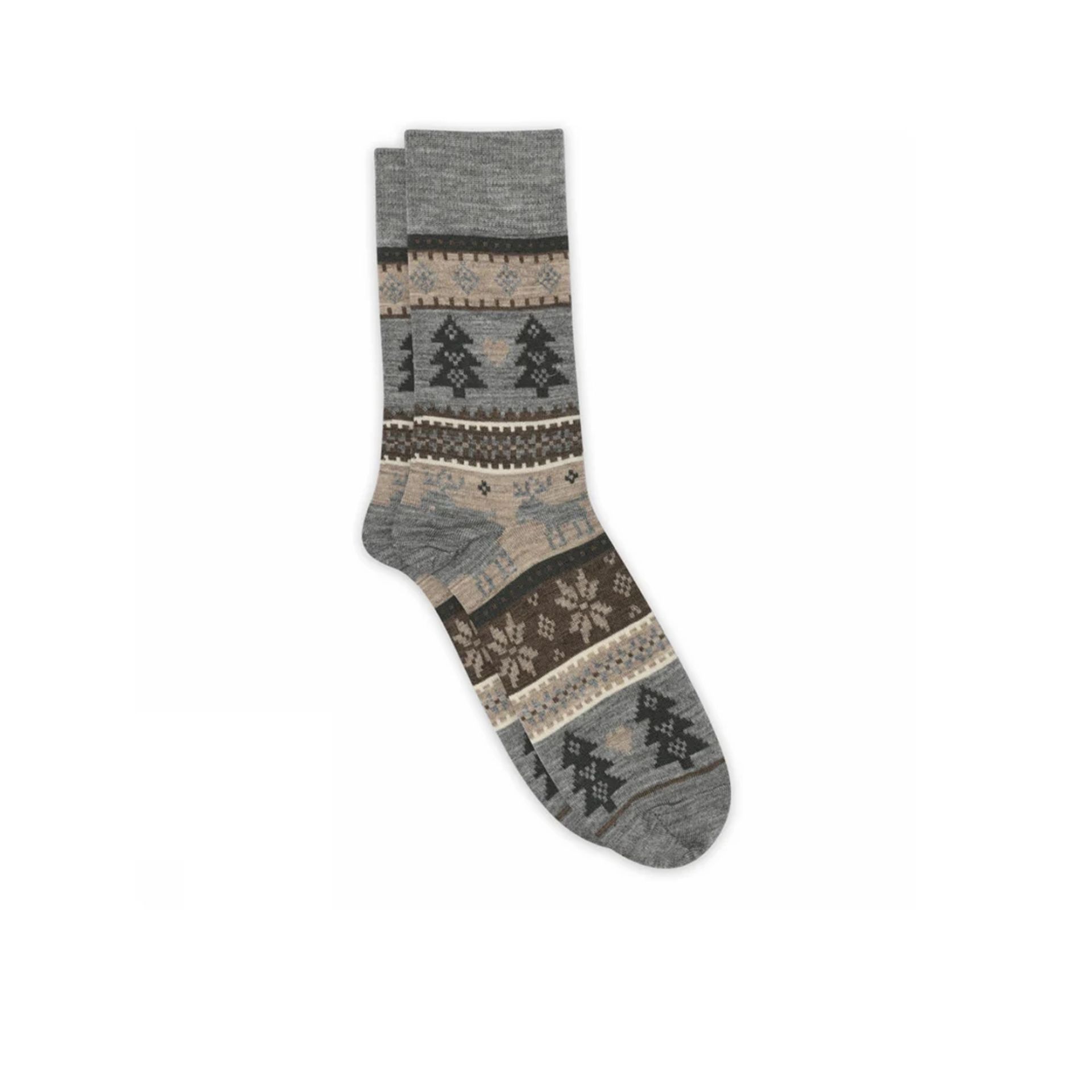 Mp Denmark Klaus Socks Grey Melange 258319 grijs