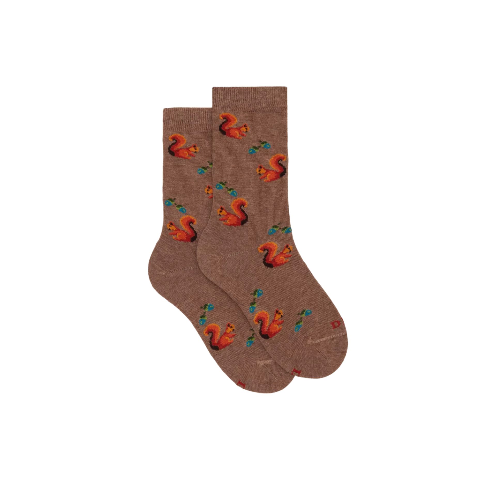 Doré Doré Sokken Fantaisie eekhoorns 258394 cognac