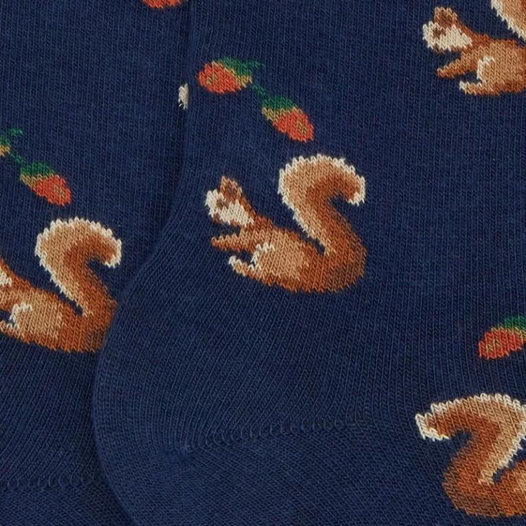 Doré Doré Sokken Fantaisie eekhoorns 258395 blauw