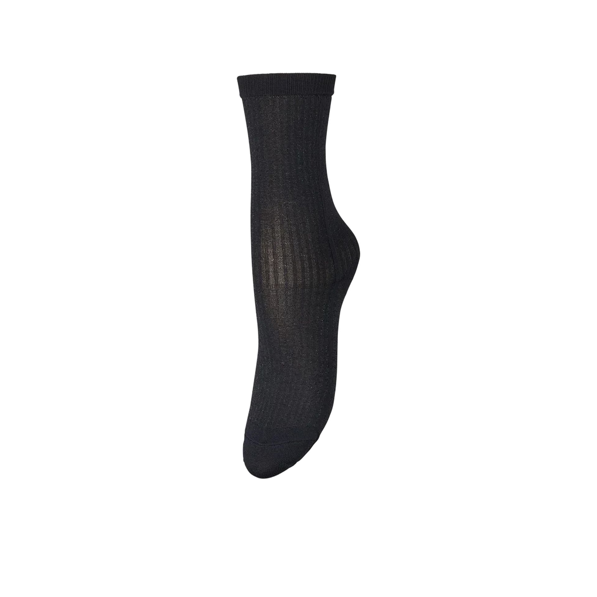 Becksöndergaard Stripy Glitter Sock Black 260352 zwart