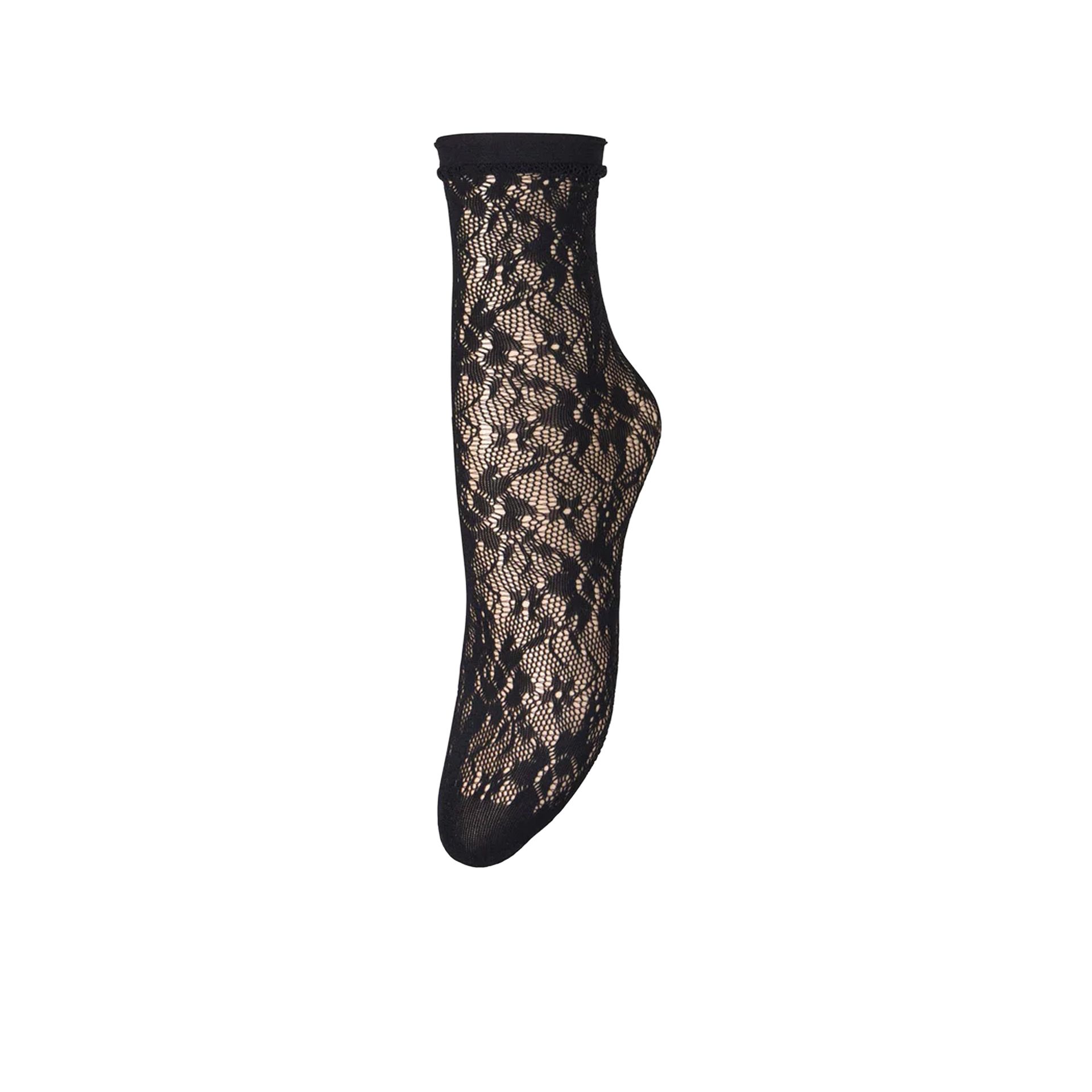Becksöndergaard Lacia Lace Sock Black 260354 zwart