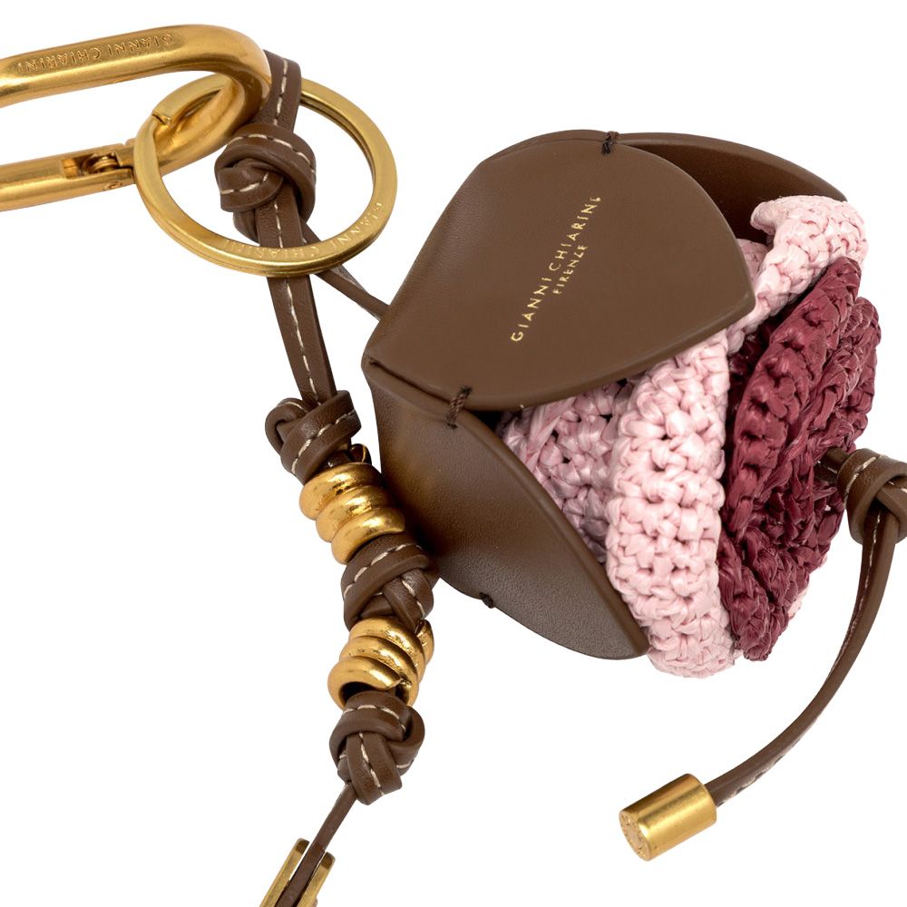 Gianni Chiarini Charm Straw Flower Cuoio Mix 260571 cognac