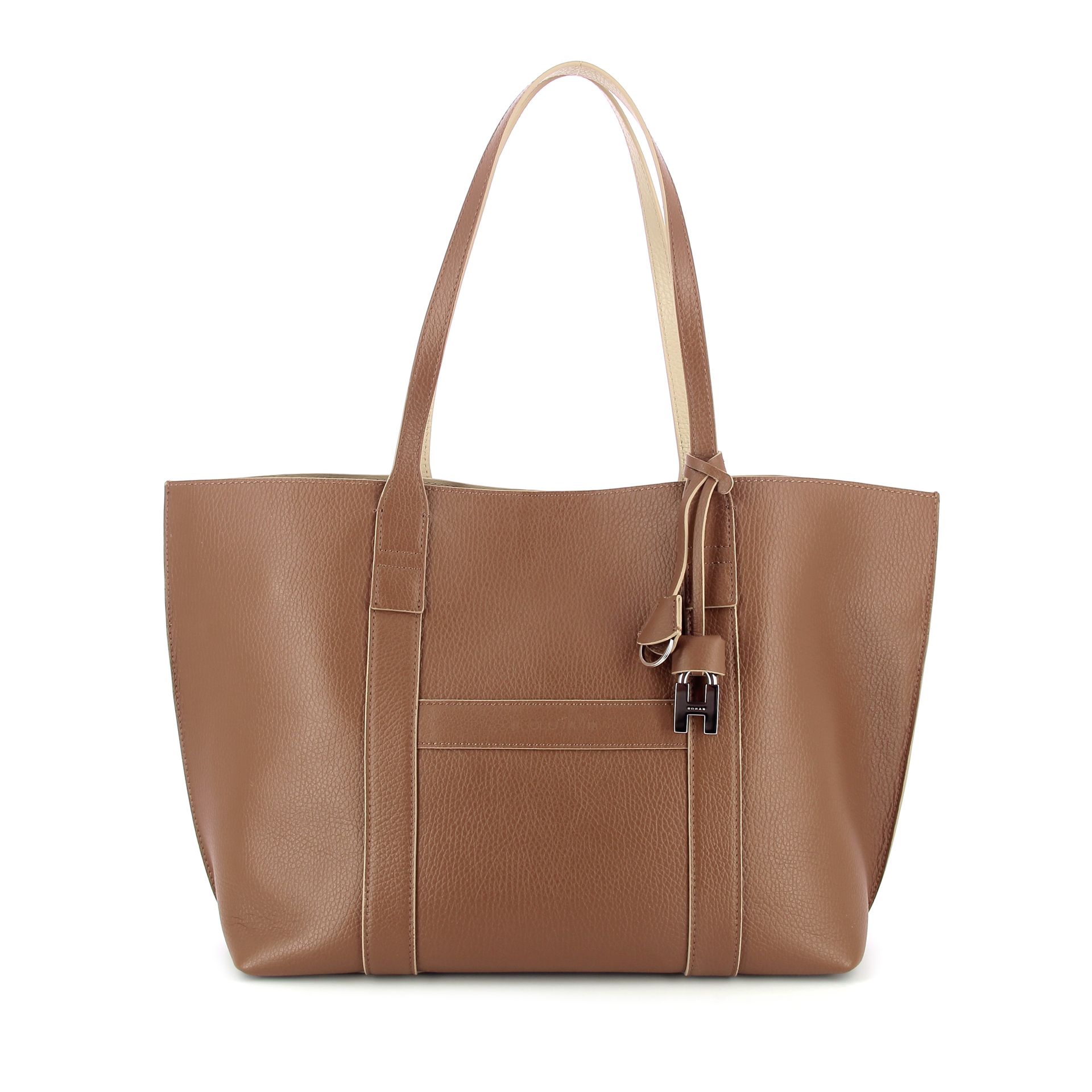 Hogan Script Shopper 260626 cognac