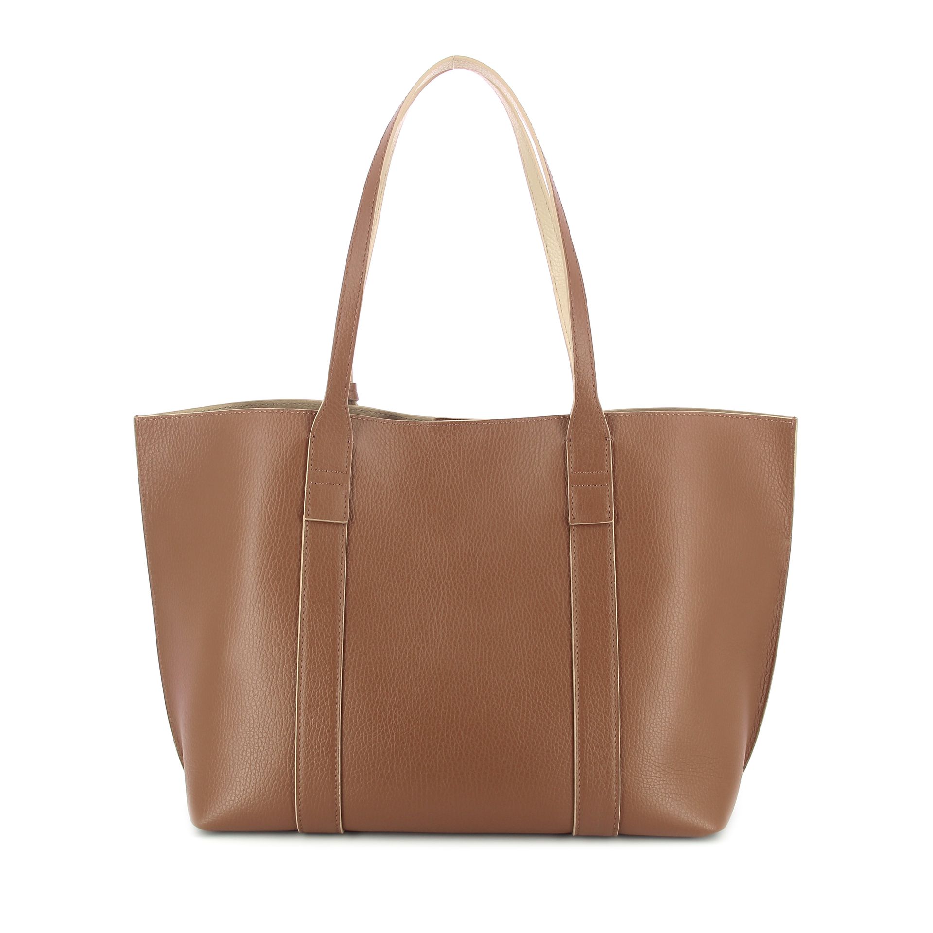 Hogan Script Shopping Bag Medium 260626 cognac