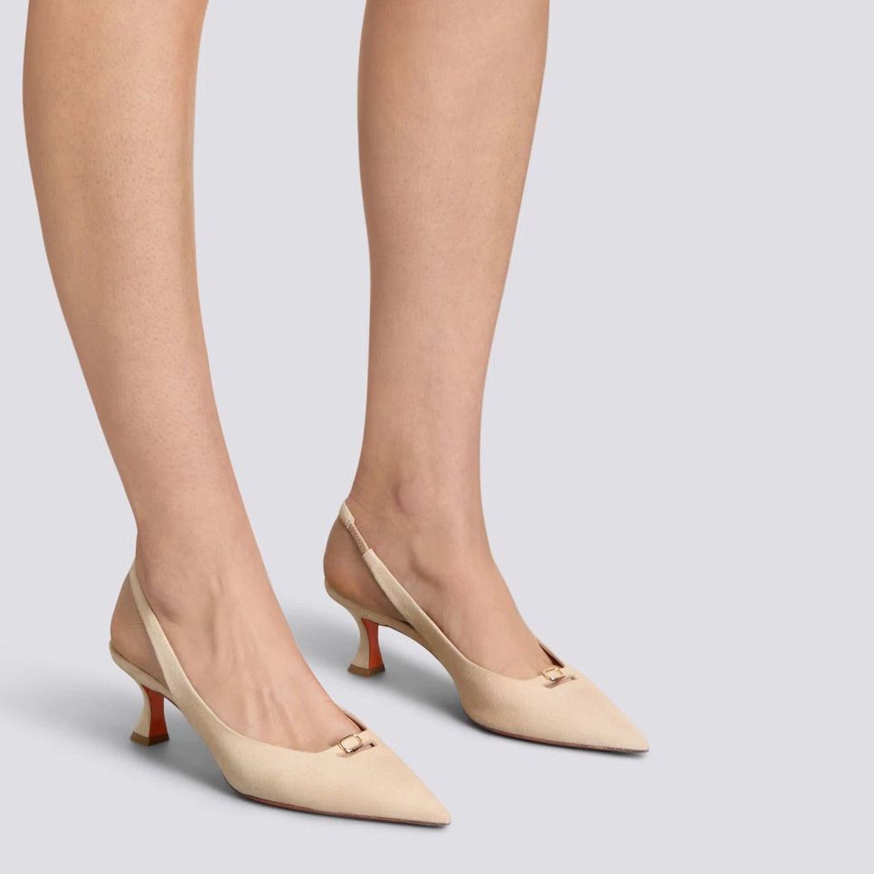 Santoni Slingback 260652 beige