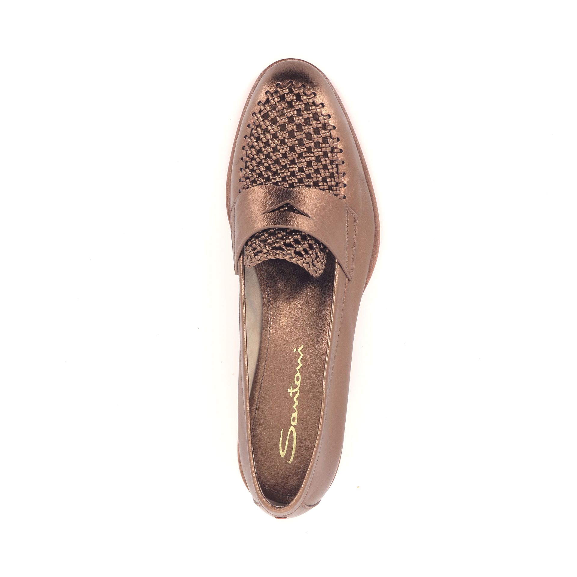 Santoni Mocassin 260659 goud