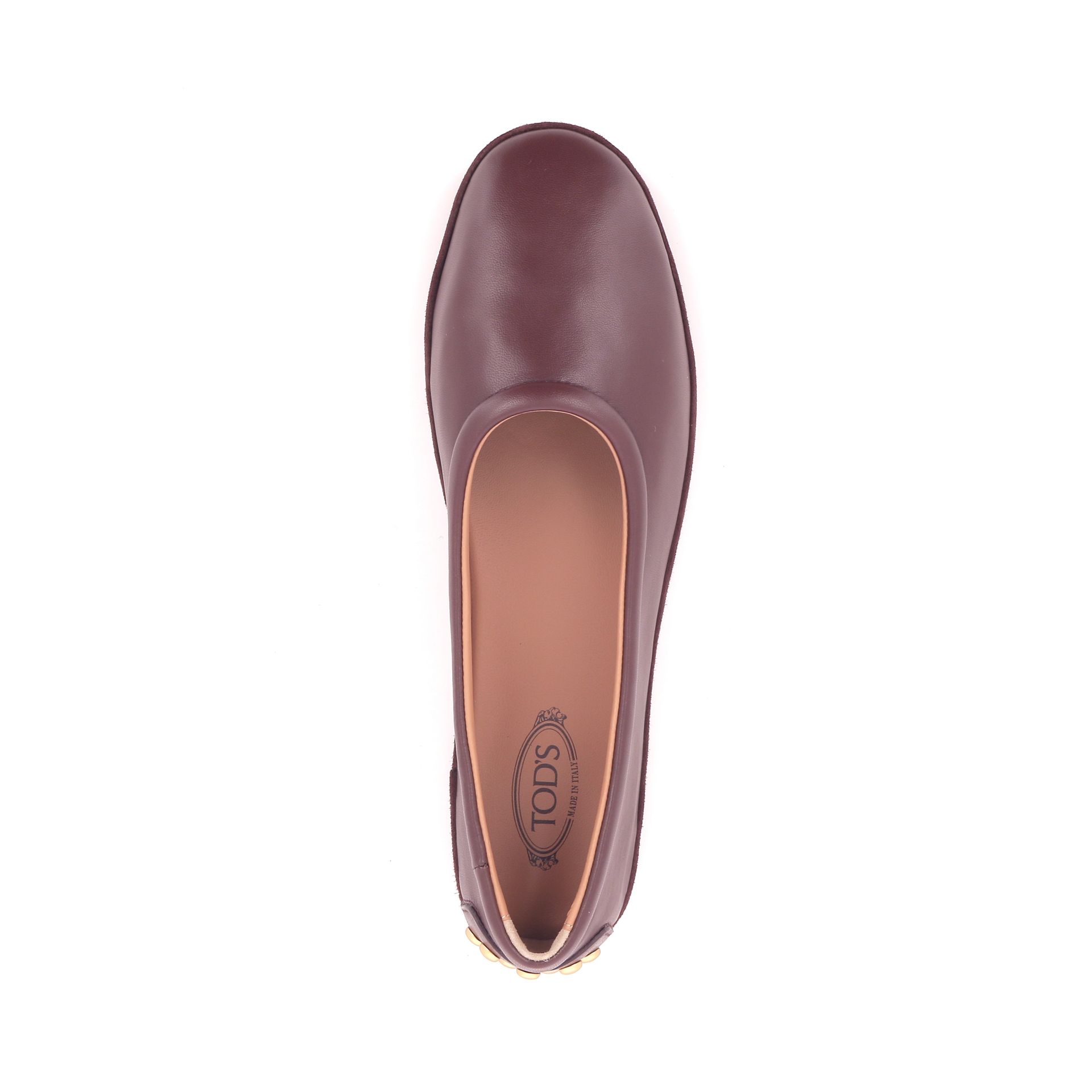 Tod's Metal Dots Ballerina 260678 bruin