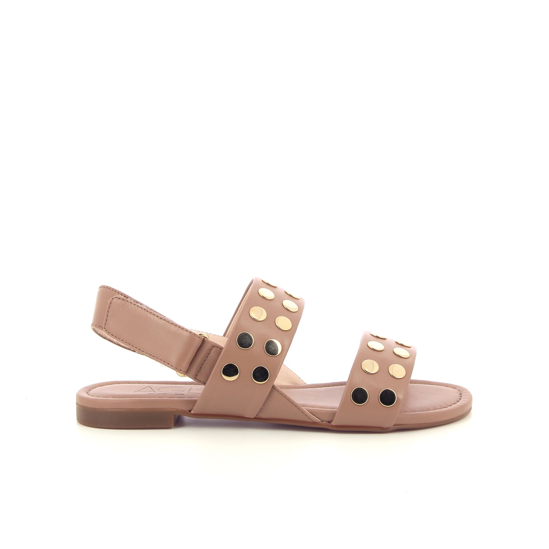 Agl Summer Sandal Studs 260747 cognac