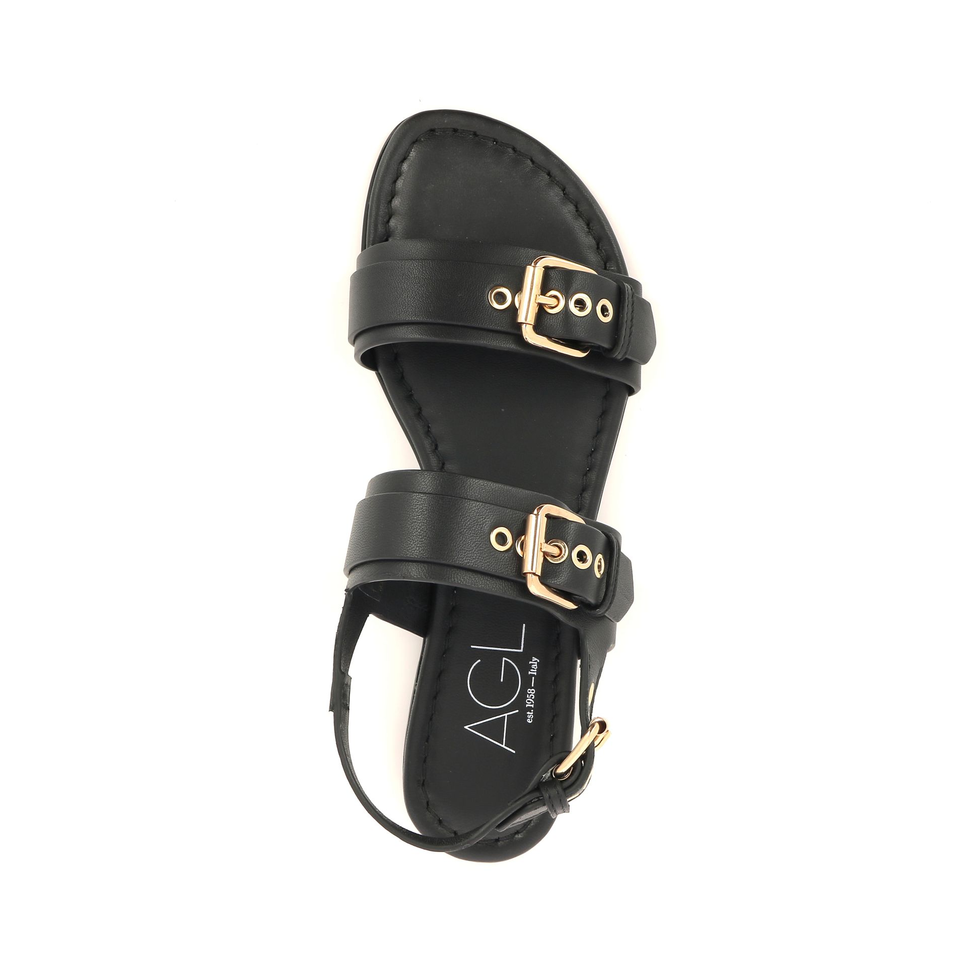 Agl Summer Multi Buckles 260751 zwart