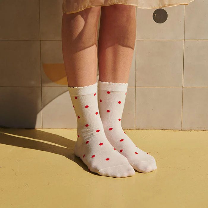 Mp Denmark Etta Socks Tomato 260932 beige