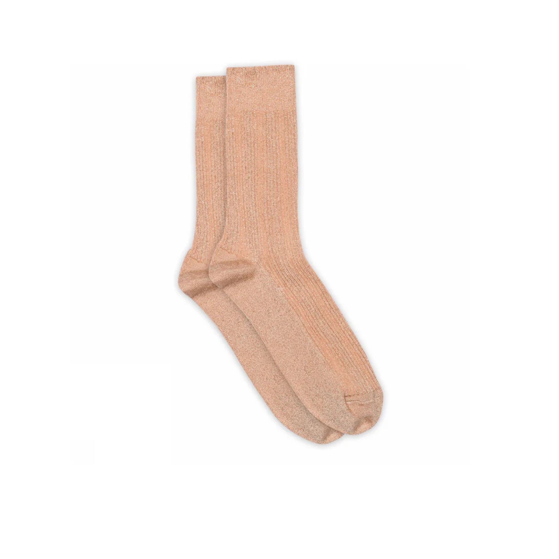 Mp Denmark Julia Glitter Socks Pink Nectar 260958 oranje