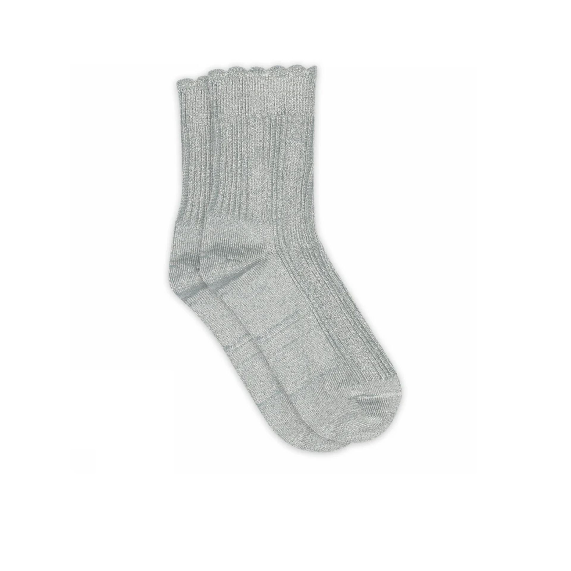 Mp Denmark Celosia Glitter Socks Gray Mist 260968 grijs