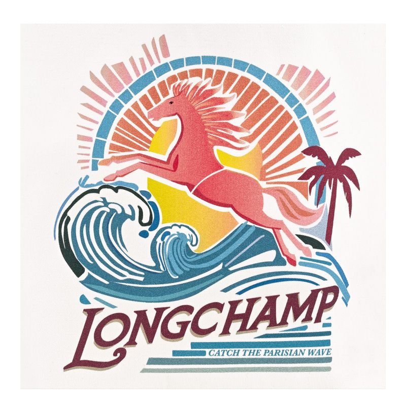 Longchamp Le Pliage Collection Shopper M 261025 wit