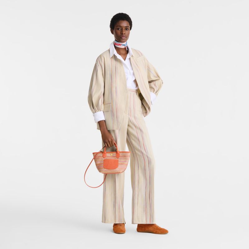 Longchamp Le Panier Pliage XS Rainbow 261027 oranje