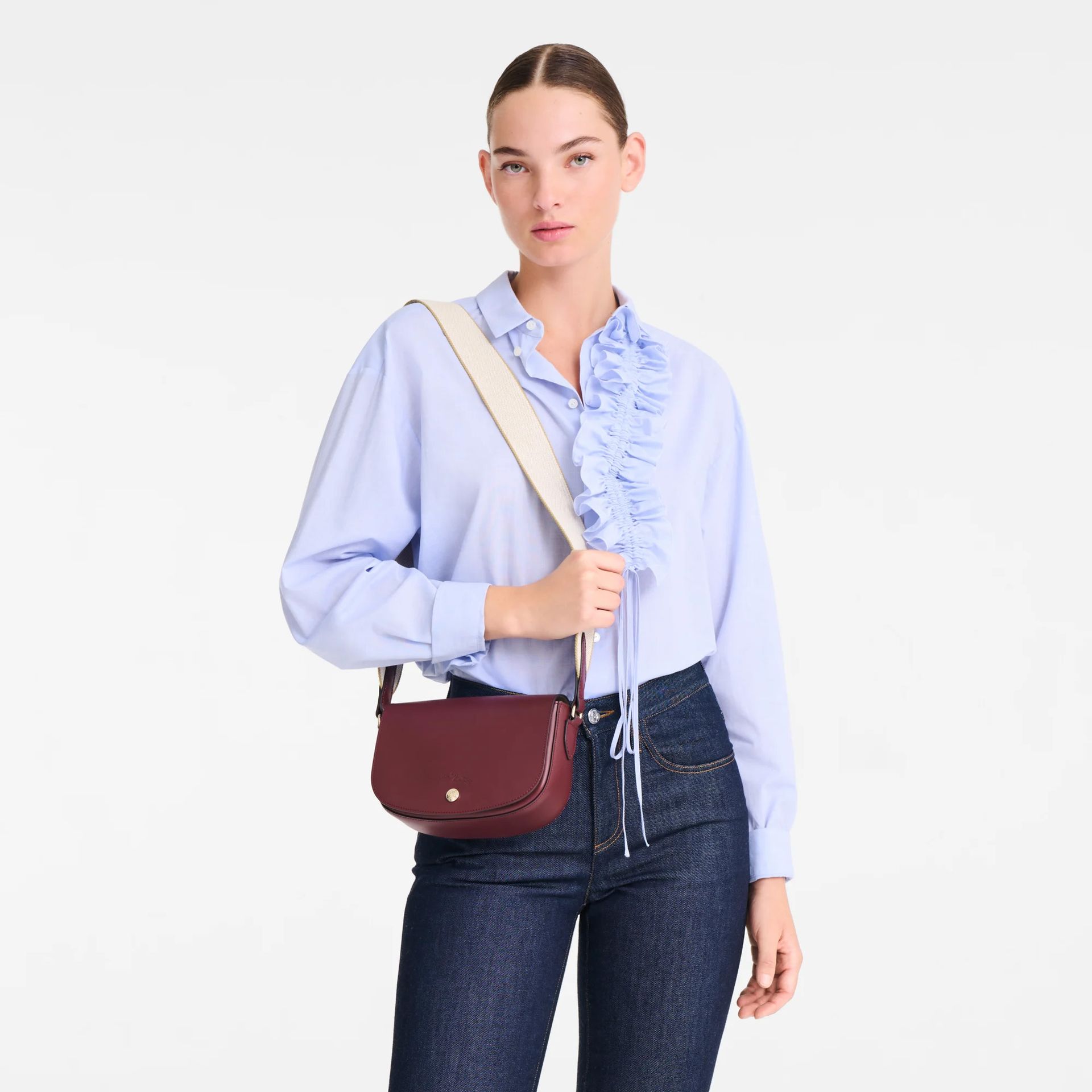 Longchamp Epure Timeless S Burgundy 261042 rood