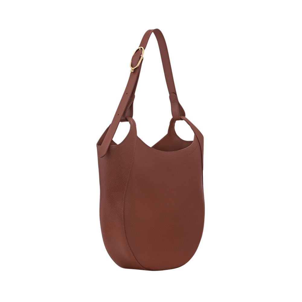 Longchamp Le Foulonné Hobo L Coffee 261050 bruin