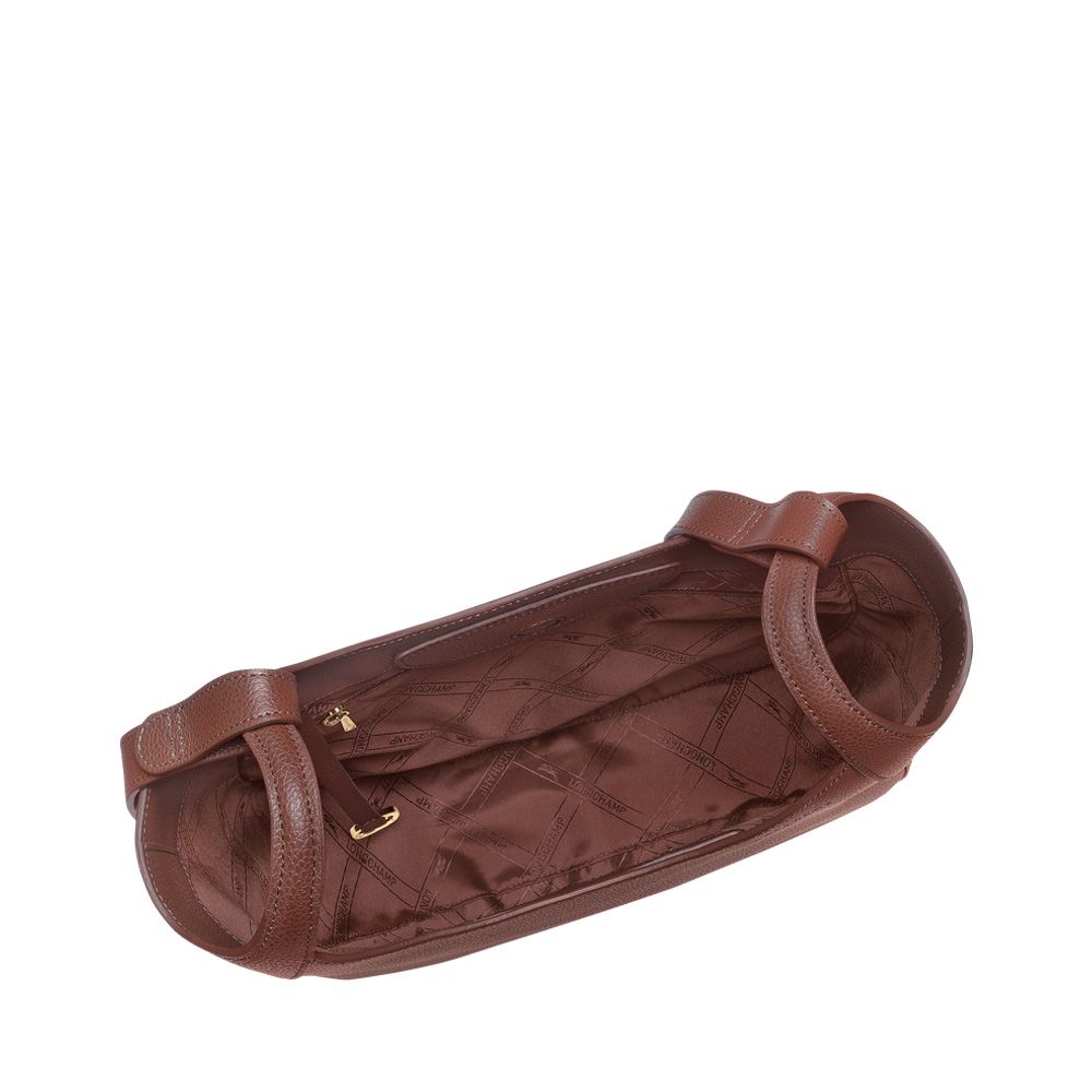 Longchamp Le Foulonné Hobo L Coffee 261050 bruin