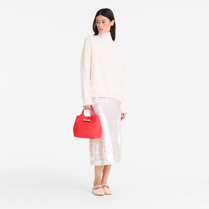 Longchamp Le Roseau S Vermilion 261062 rood