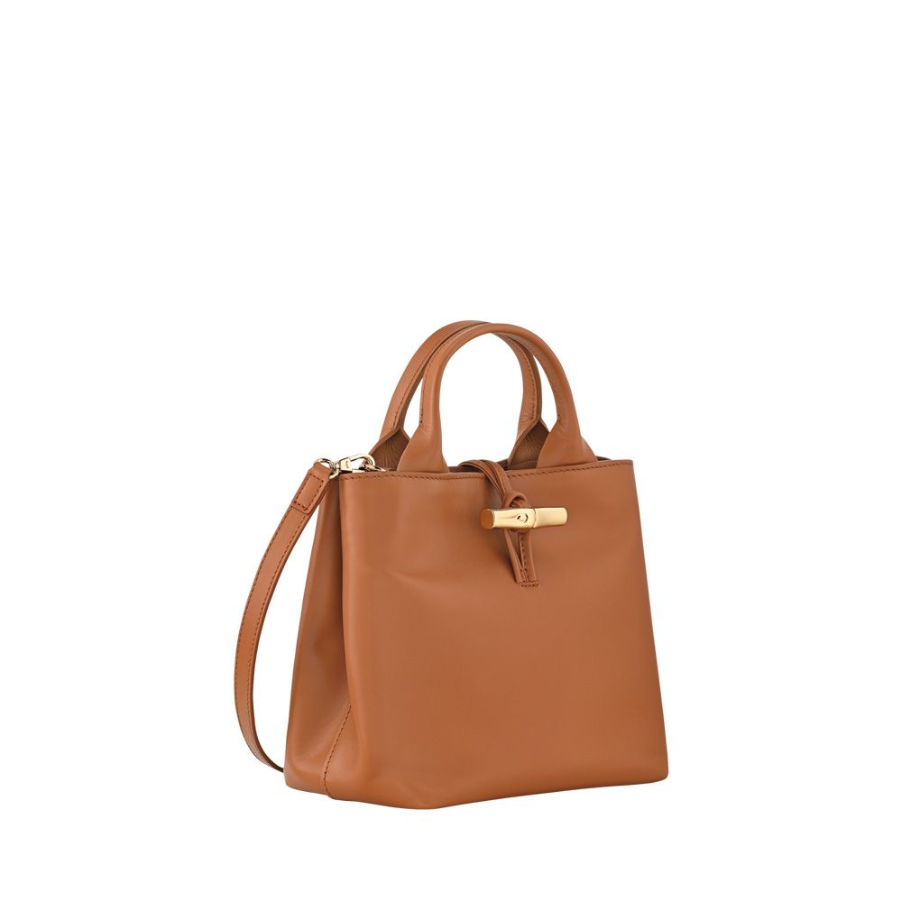 Longchamp Le Roseau Sleek S Cashew 261064 cognac