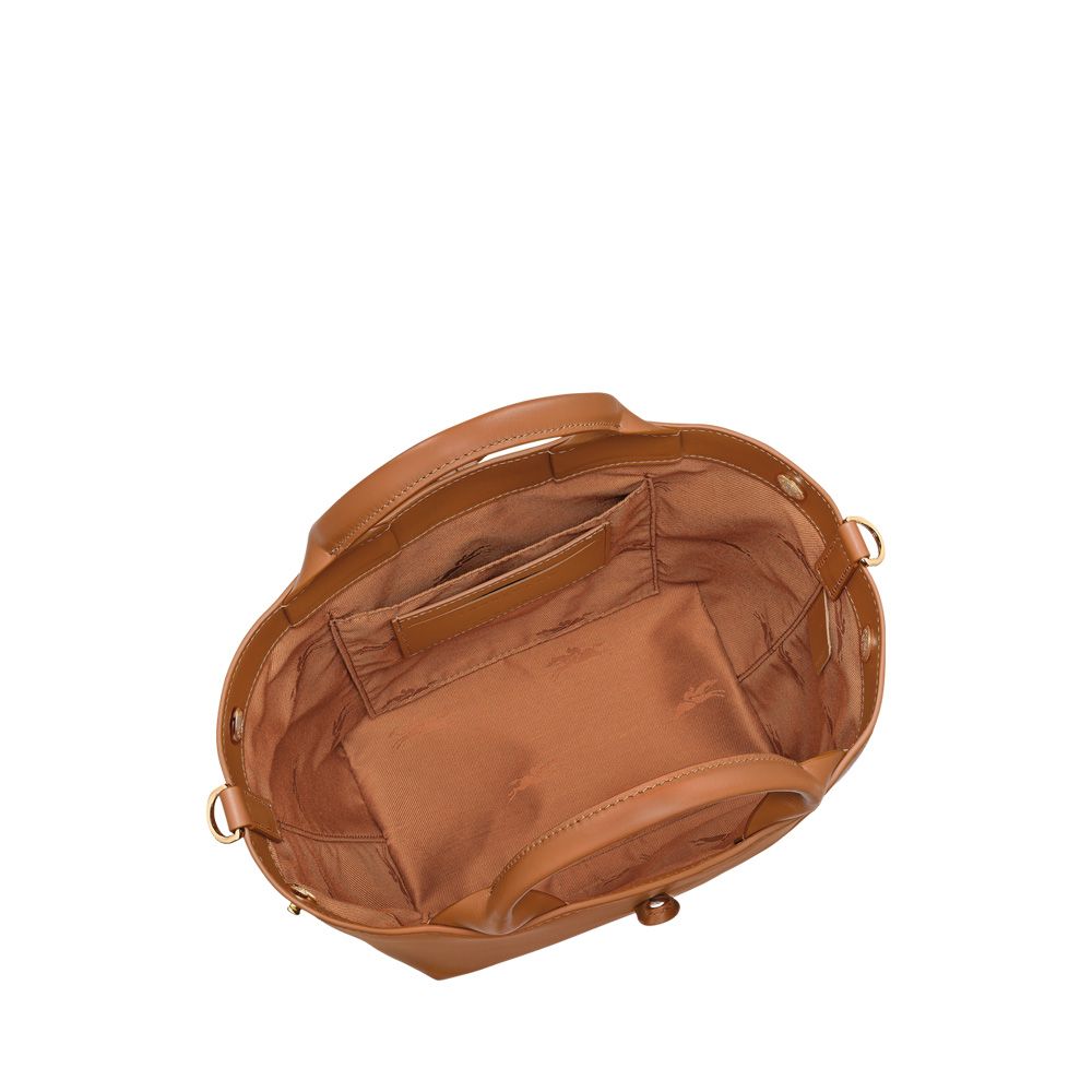 Longchamp Le Roseau Sleek S Cashew 261064 cognac