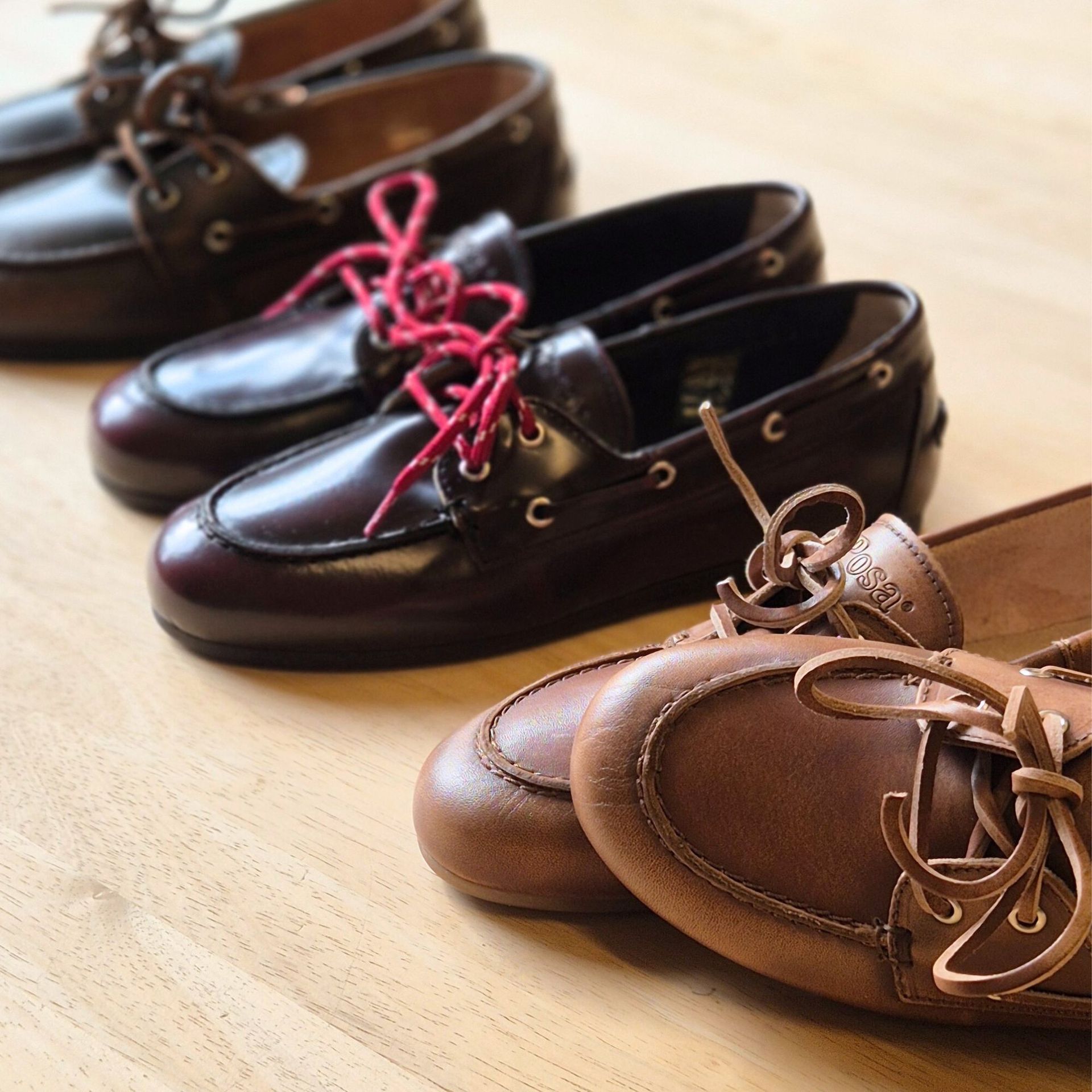 Posa Boatloafer Burgundy 261496 rood