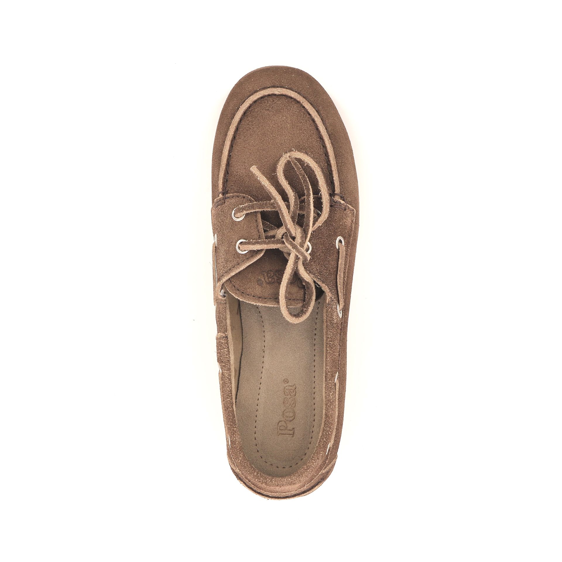 Posa Boatloafer Dark Brown 261498 cognac