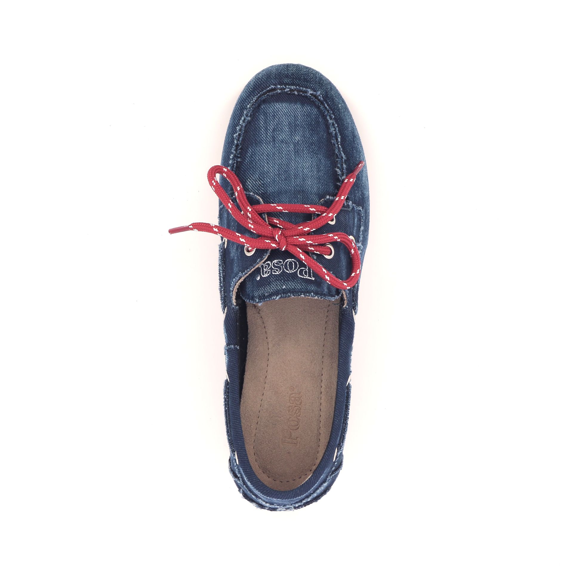 Posa Boatloafer Brushed Denim 261499 blauw