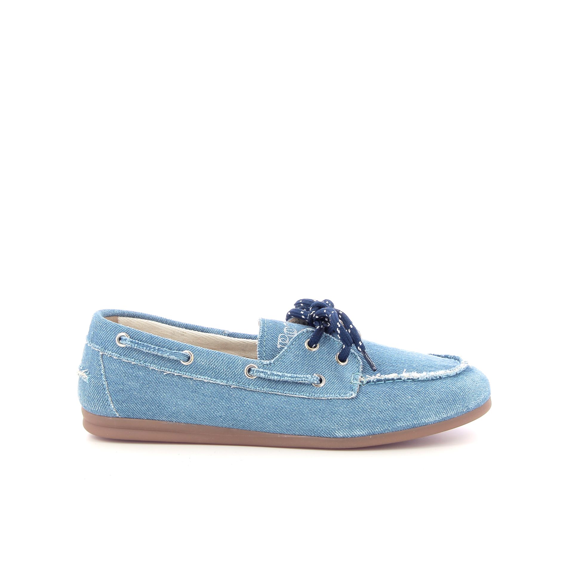 Posa Boatloafer Brushed Denim 261500 blauw