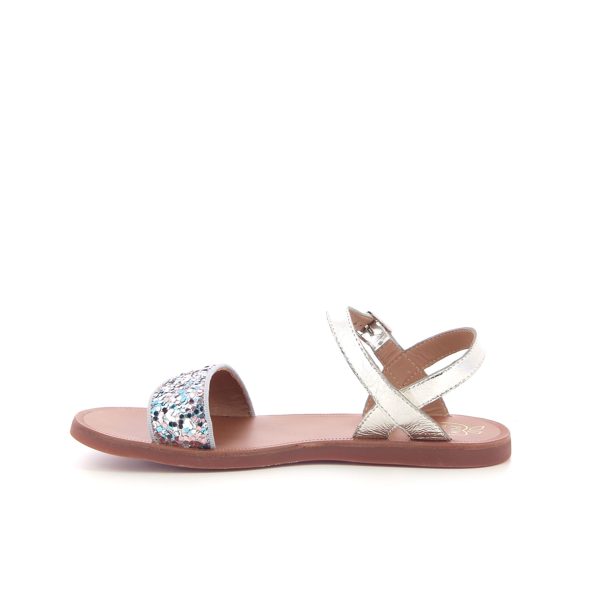 Pom D'api Plagette Buckle Tao 261613 zilver