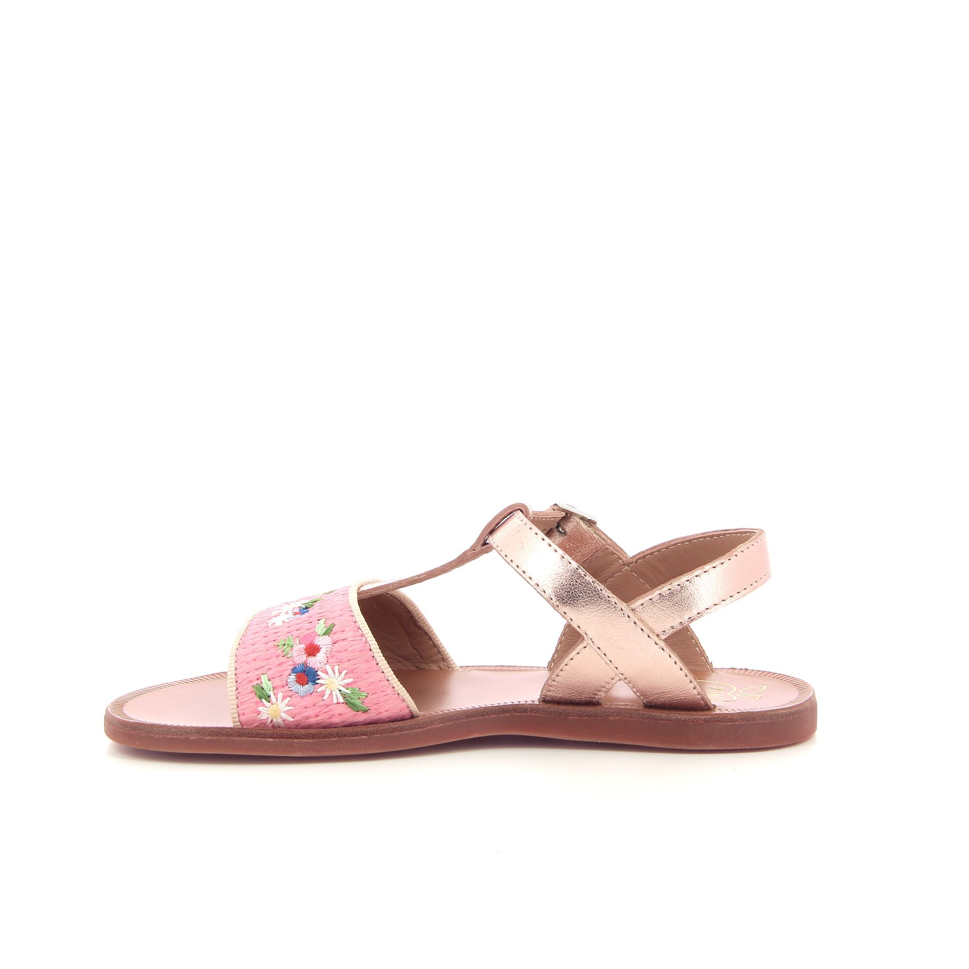 Pom D'api Plagette Raphia Brod 261617 roze