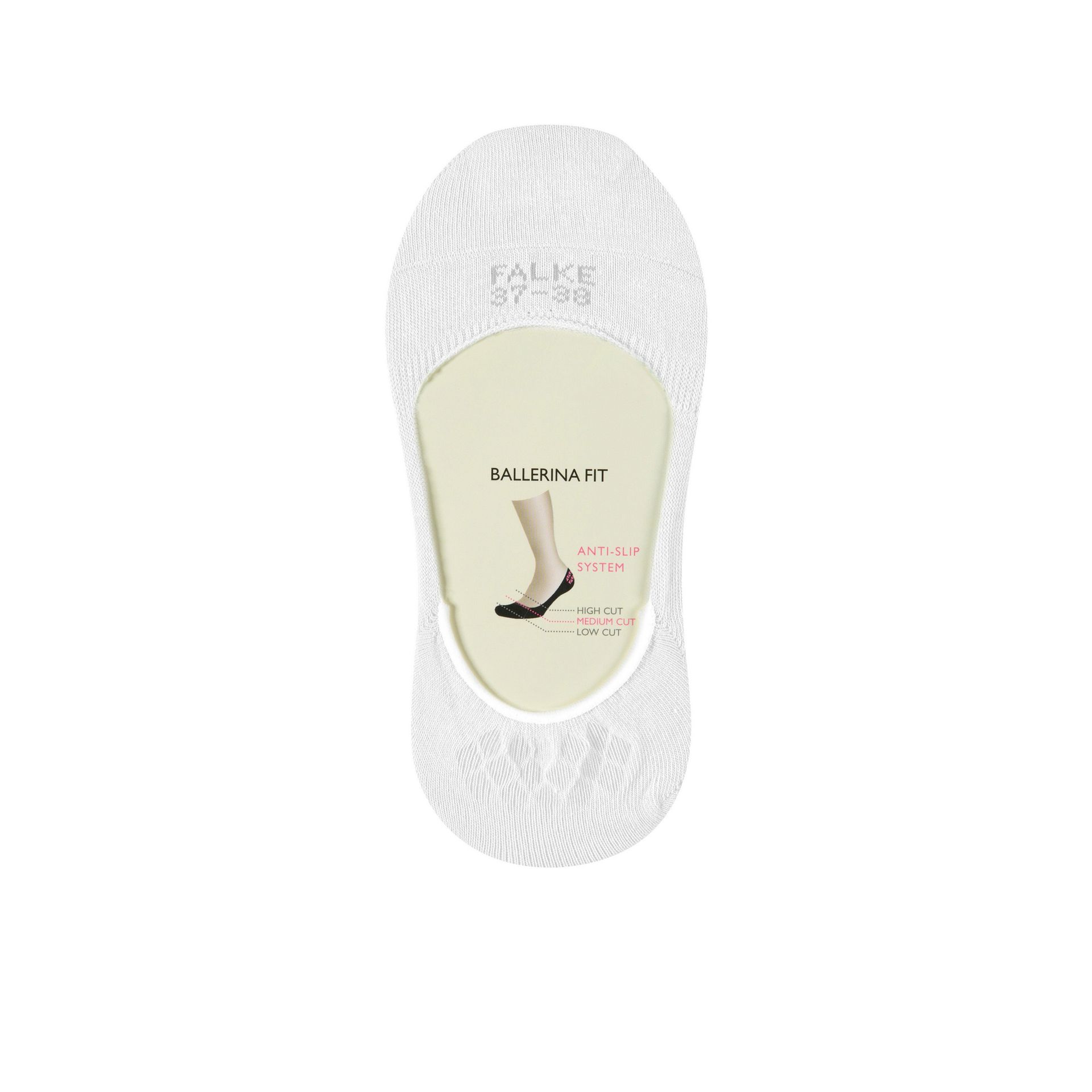 Falke Step Medium Cut White 261901 wit